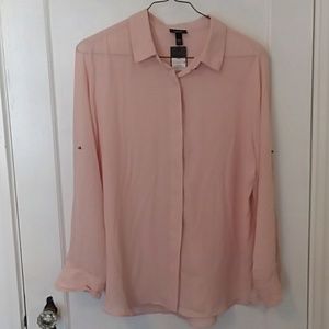 {NWT} Mossimo | Pink Long Sleeve Button Down